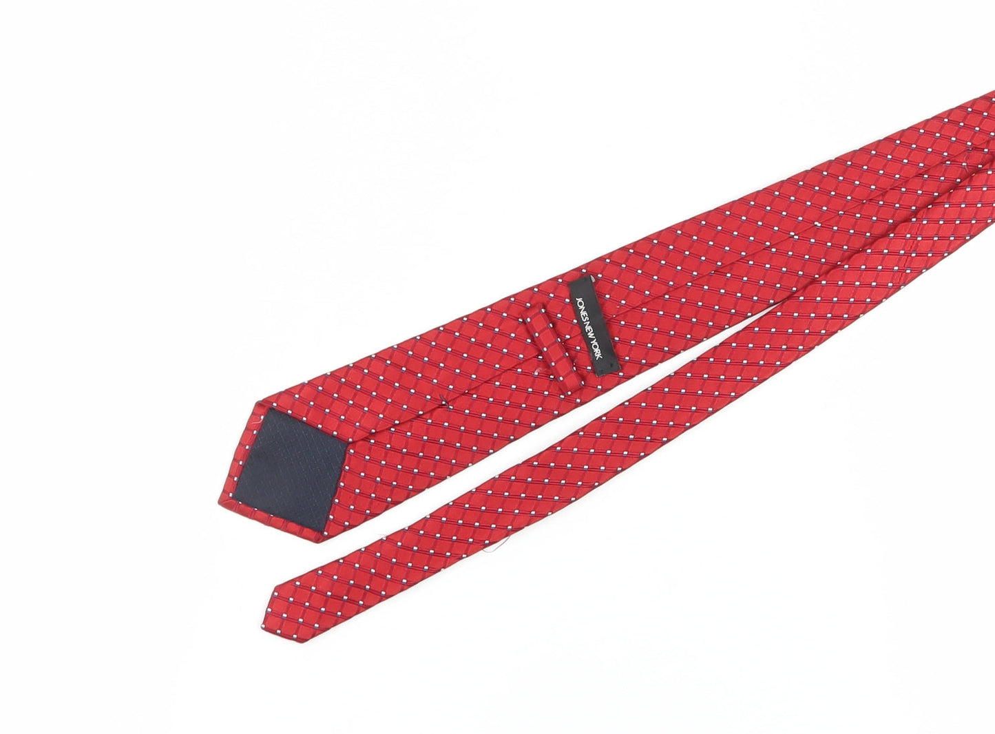 Jones New York Men's Red Geometric Silk Tie