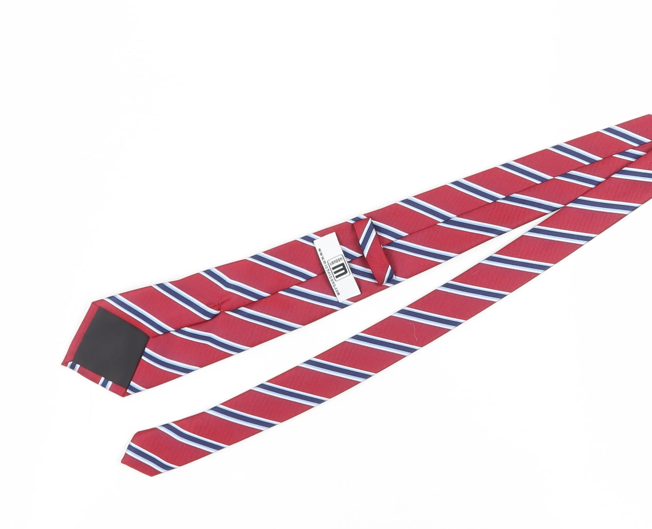 Michelsons of London Men's Red Striped Tie