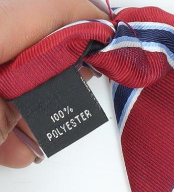Michelsons of London Men's Red Striped Tie