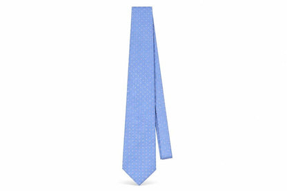 Mens Marks and Spencer Blue Polka Dot 100% Polyester Pointed Tie