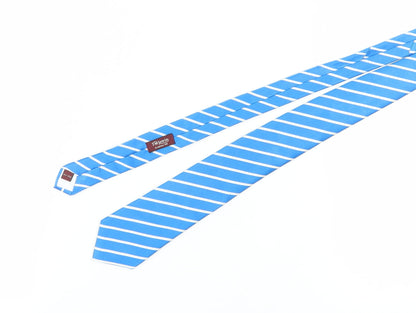 TM Lewin Men's Blue Striped Silk Tie