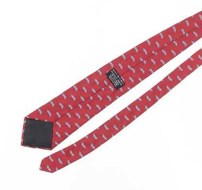 Alister Reid Men's Red Silk Union Jack Tie