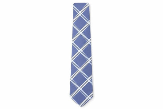 Mens Racing Green Blue Plaids & Checks 100% Silk  Tie
