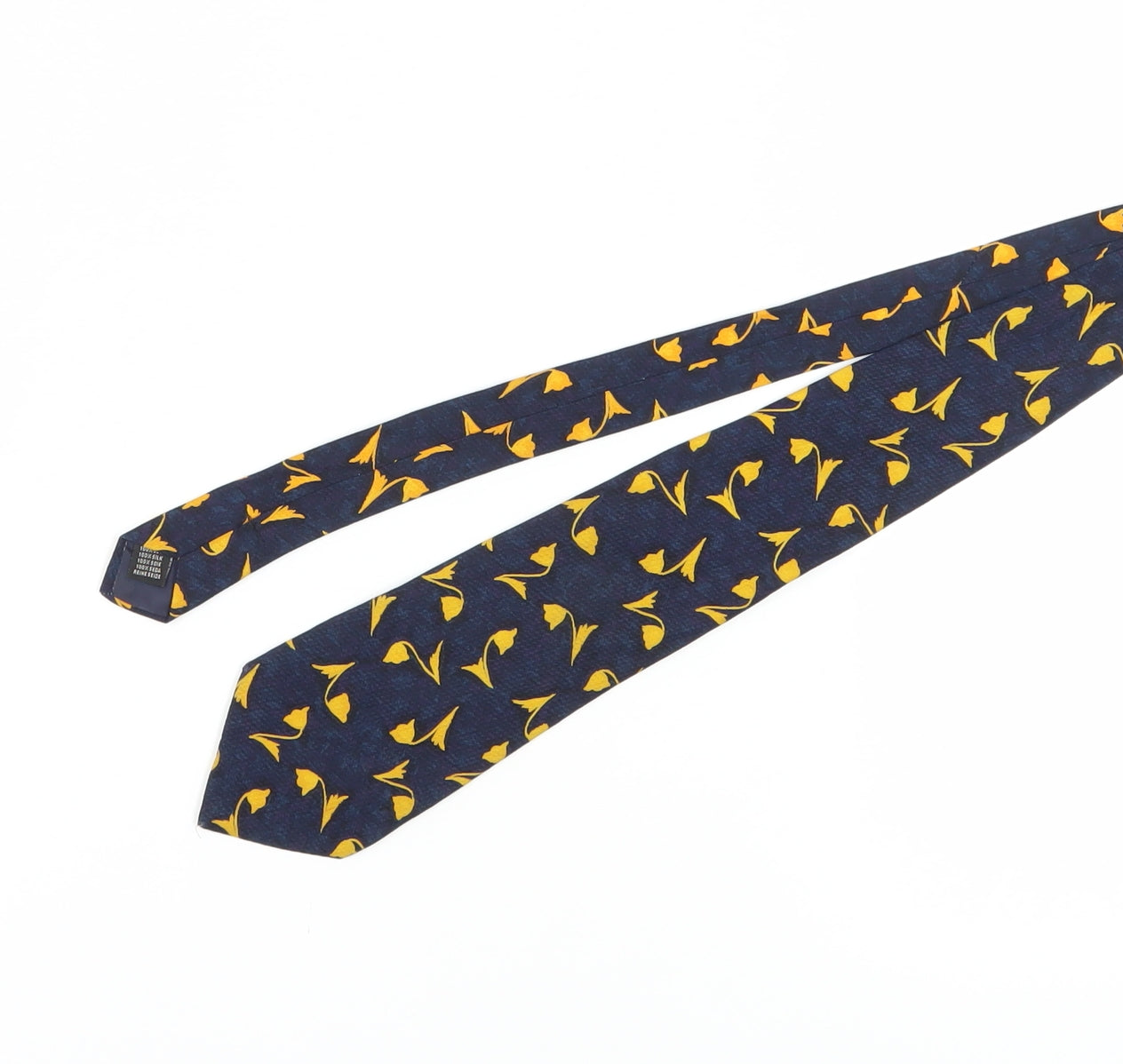 Pierre Cardin Men's Blue Silk Floral Tie
