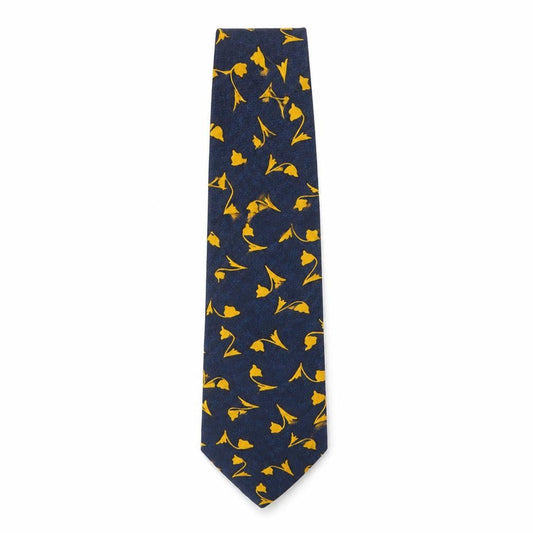 Mens Pierre Cardin Blue Floral 100% Silk  Tie