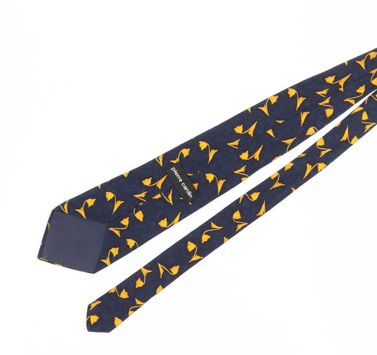 Pierre Cardin Men's Blue Silk Floral Tie