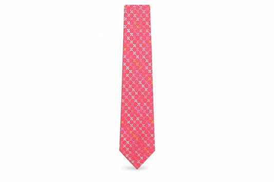 Jones New York Men's Pink Floral Silk Tie