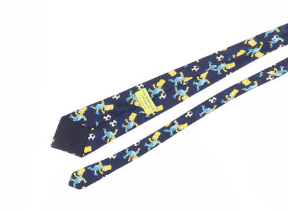 Mens BHS Blue Cartoon 100% Polyester  Tie