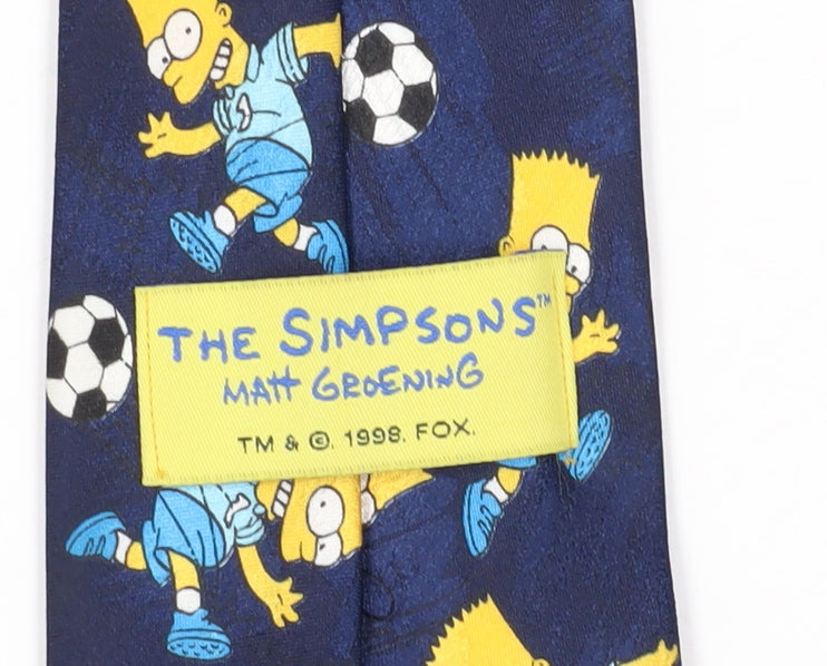 Mens BHS Blue Cartoon 100% Polyester  Tie