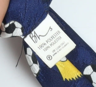 Mens BHS Blue Cartoon 100% Polyester  Tie