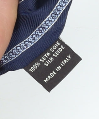 Mens Canali Blue Striped 100% Silk  Tie