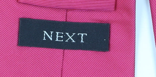 Next Men's Pink Silk Tie - One Size Elegant Accessory