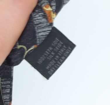 Jaeger Men's Multicoloured Floral Silk Tie