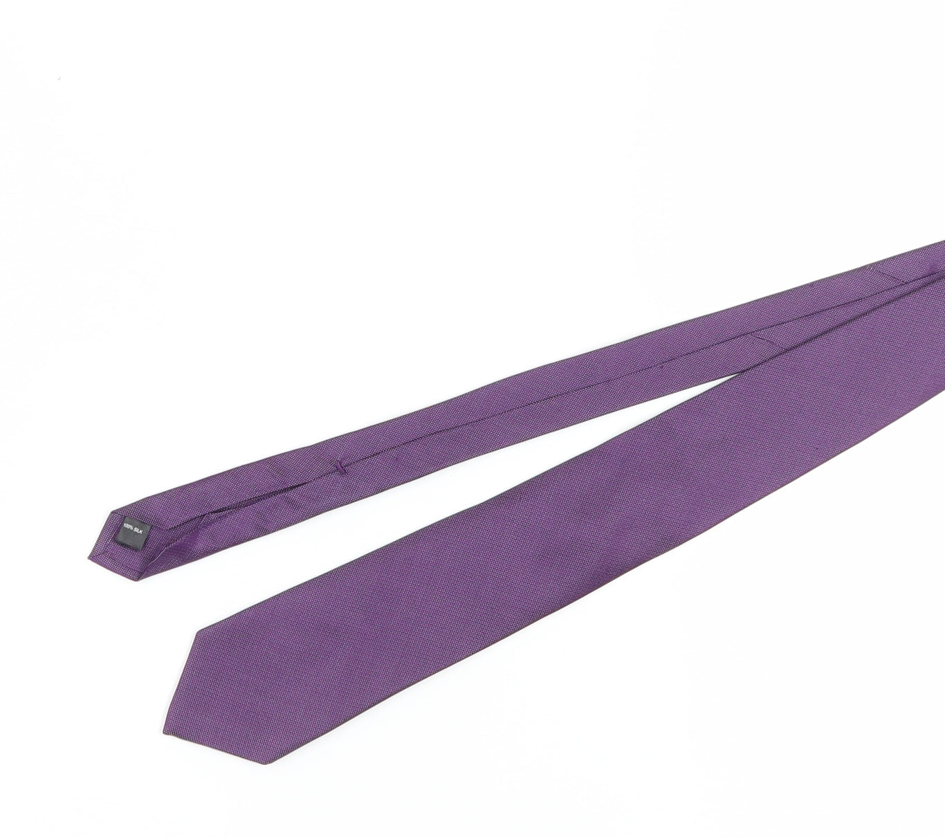 Austin Reed Men's Purple Silk Slim Tie One Size