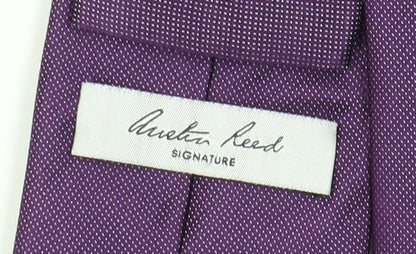 Austin Reed Men's Purple Silk Slim Tie One Size