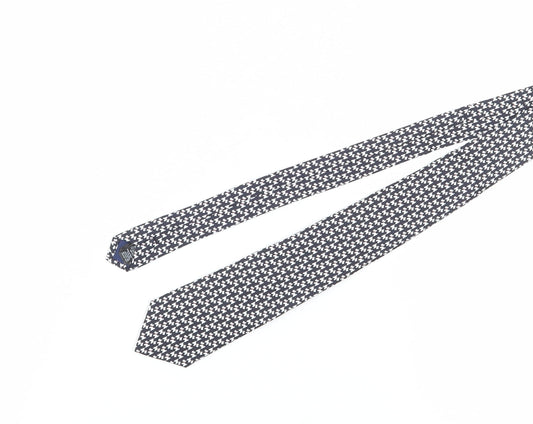 Marks and Spencer Men's Black Geometric Silk Tie
