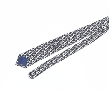 Marks and Spencer Men's Black Geometric Silk Tie