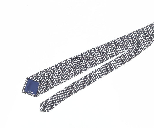 Marks and Spencer Men's Black Geometric Silk Tie