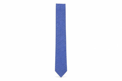 Mens French Connection Blue Geometric 100% Silk Slim Tie