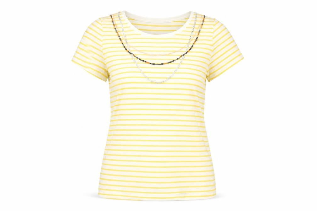 Womens UK Size 14 Marks and Spencer Yellow Basic T-Shirt