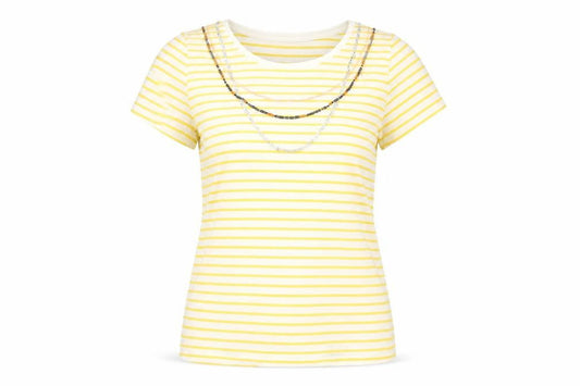 Womens UK Size 14 Marks and Spencer Yellow Basic T-Shirt