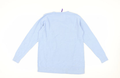 Womens UK Size S Seraphine Blue Pullover Jumper