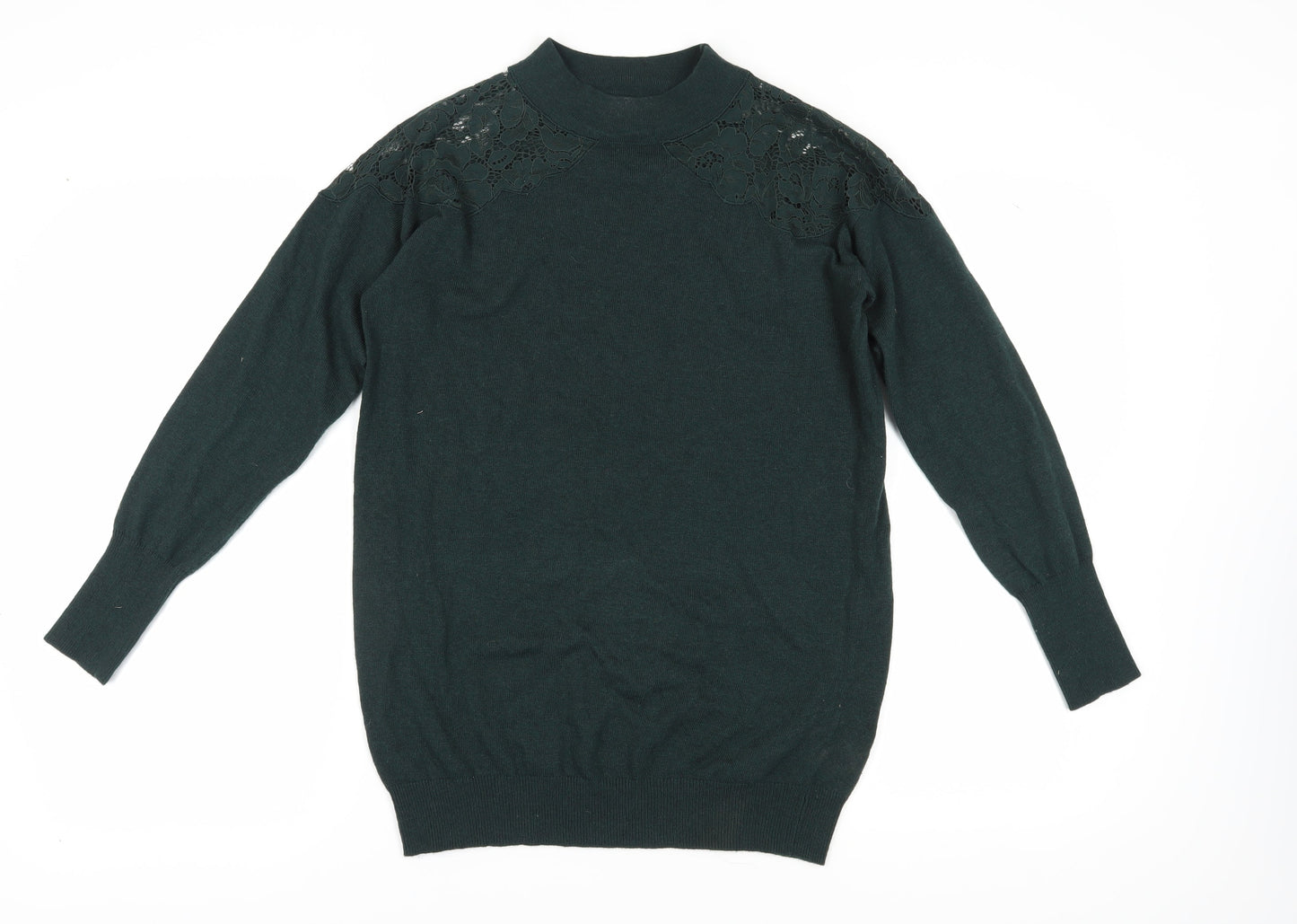 Womens UK Size S Wallis Green Pullover Jumper