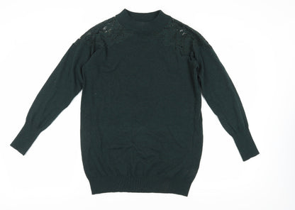 Womens UK Size S Wallis Green Pullover Jumper