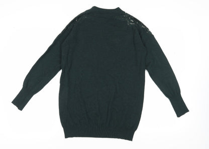 Womens UK Size S Wallis Green Pullover Jumper