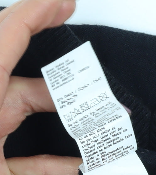 Burton Menswear Men's Black Pullover V-Neck Jumper L