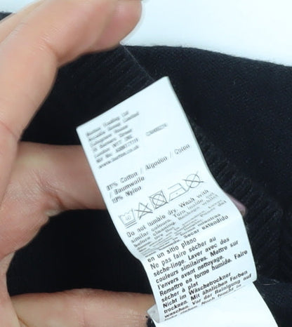 Burton Menswear Men's Black Pullover V-Neck Jumper L