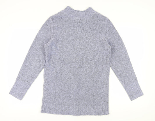 Womens UK Size 12/14 Julipa Grey Full Zip Jumper
