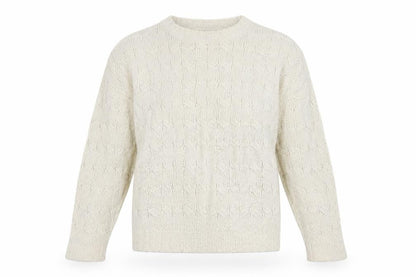 Womens UK Size 12 Divided Ivory Pullover Jumper