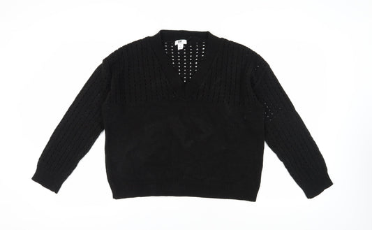 Womens UK Size L Dorothy Perkins Black Pullover Jumper