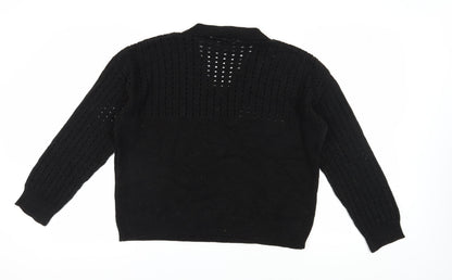 Womens UK Size L Dorothy Perkins Black Pullover Jumper