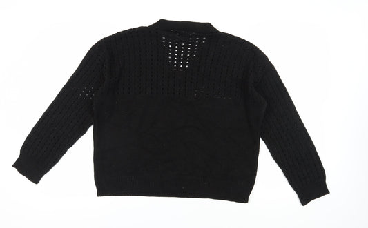 Womens UK Size L Dorothy Perkins Black Pullover Jumper