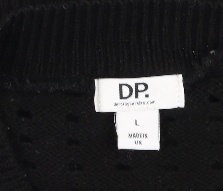 Womens UK Size L Dorothy Perkins Black Pullover Jumper