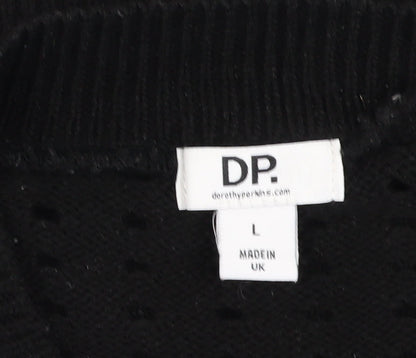 Womens UK Size L Dorothy Perkins Black Pullover Jumper