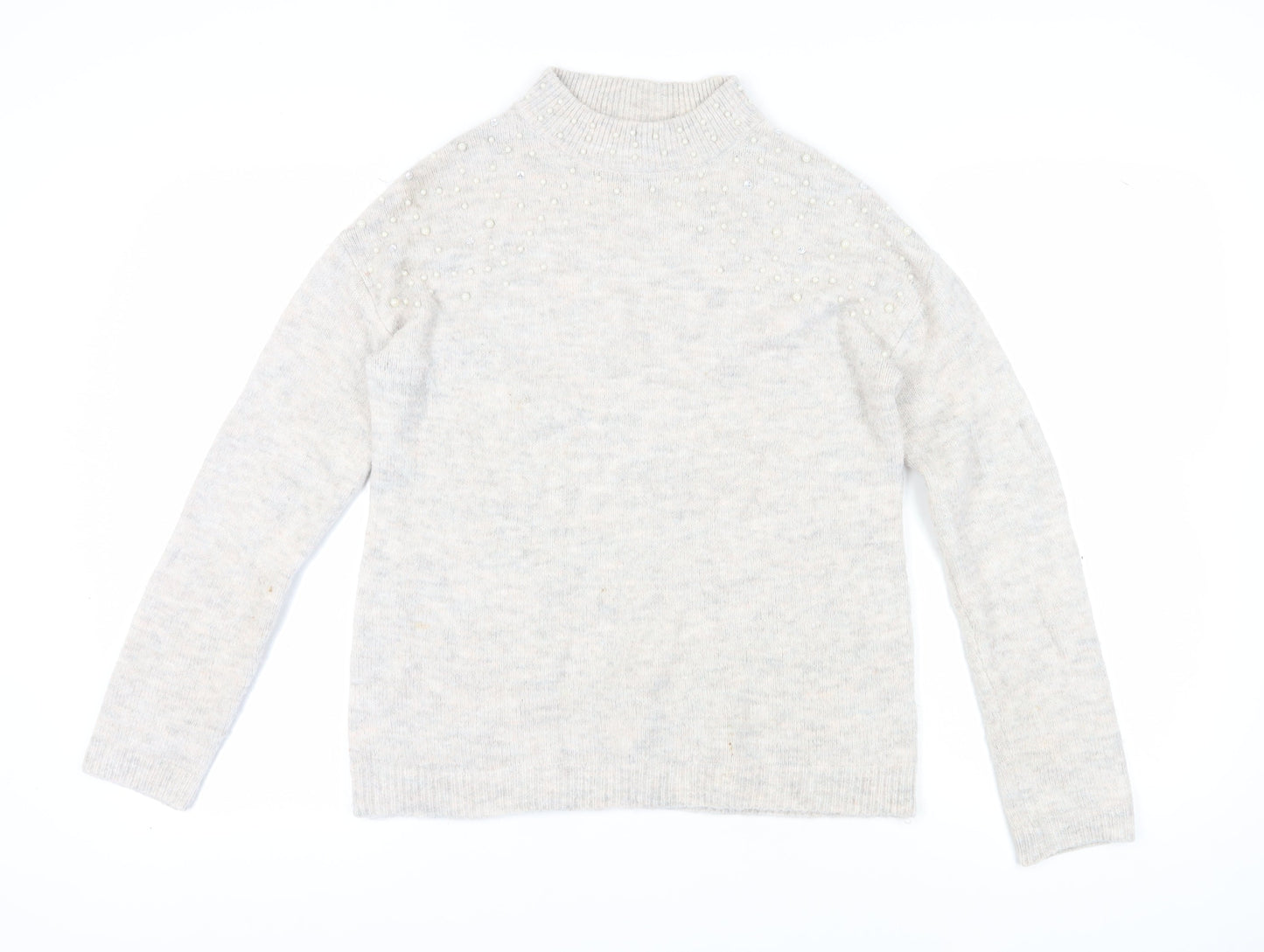 Womens UK Size 12 NEXT Ivory Pullover Jumper