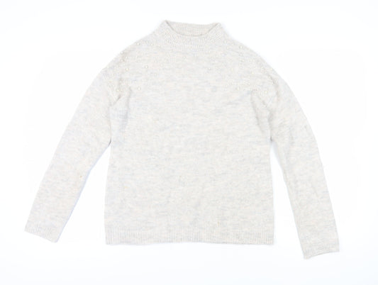 Womens UK Size 12 NEXT Ivory Pullover Jumper