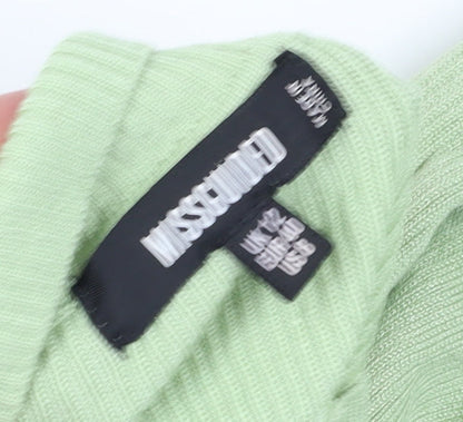 Missguided Women's Green Midi Bodycon Dress M