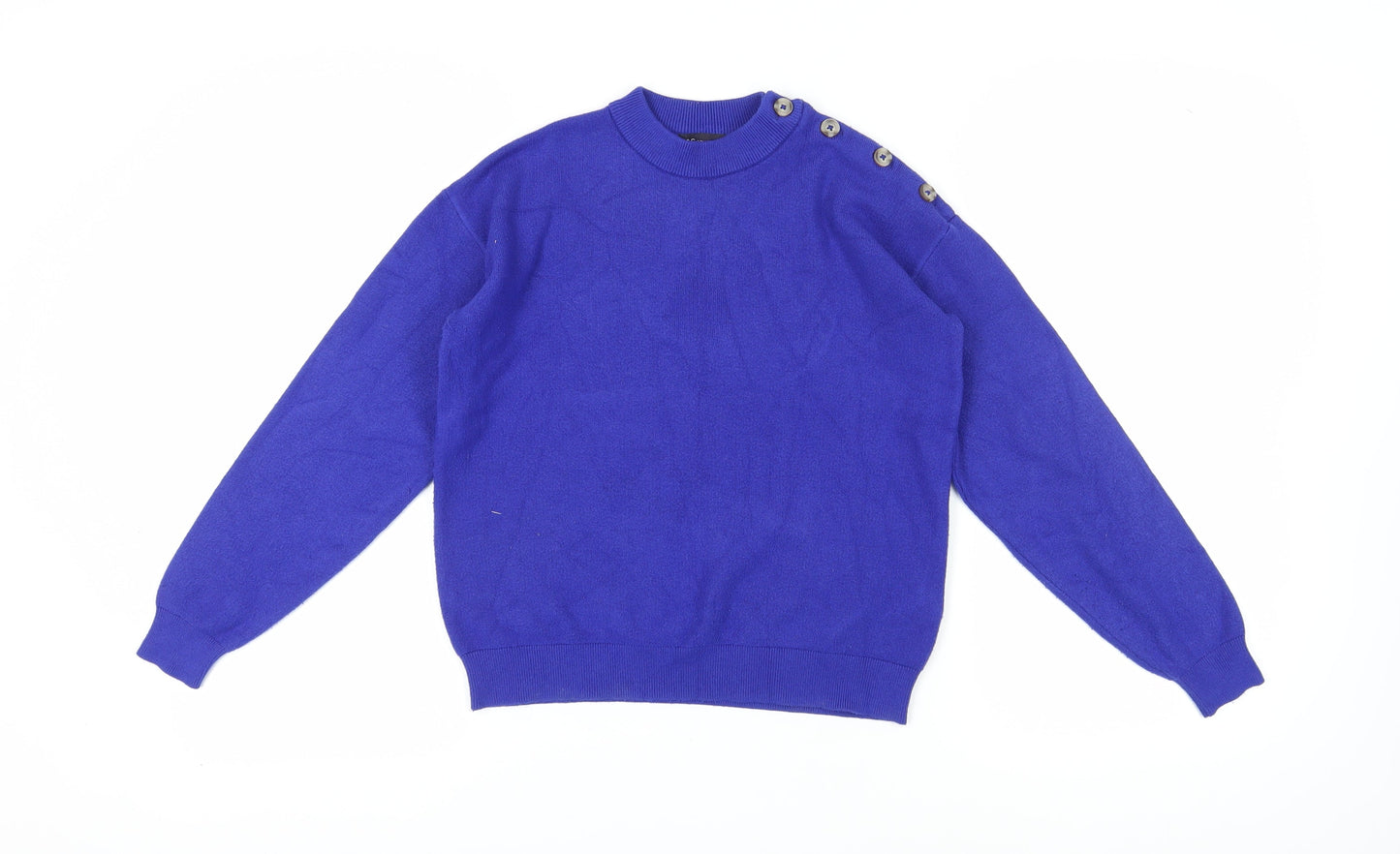 Womens UK Size S Marks and Spencer Blue Pullover Jumper