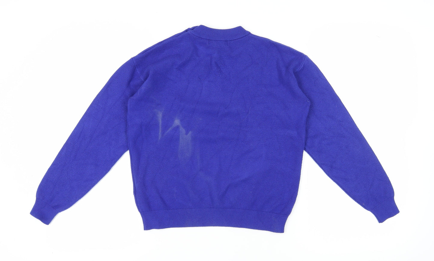 Womens UK Size S Marks and Spencer Blue Pullover Jumper