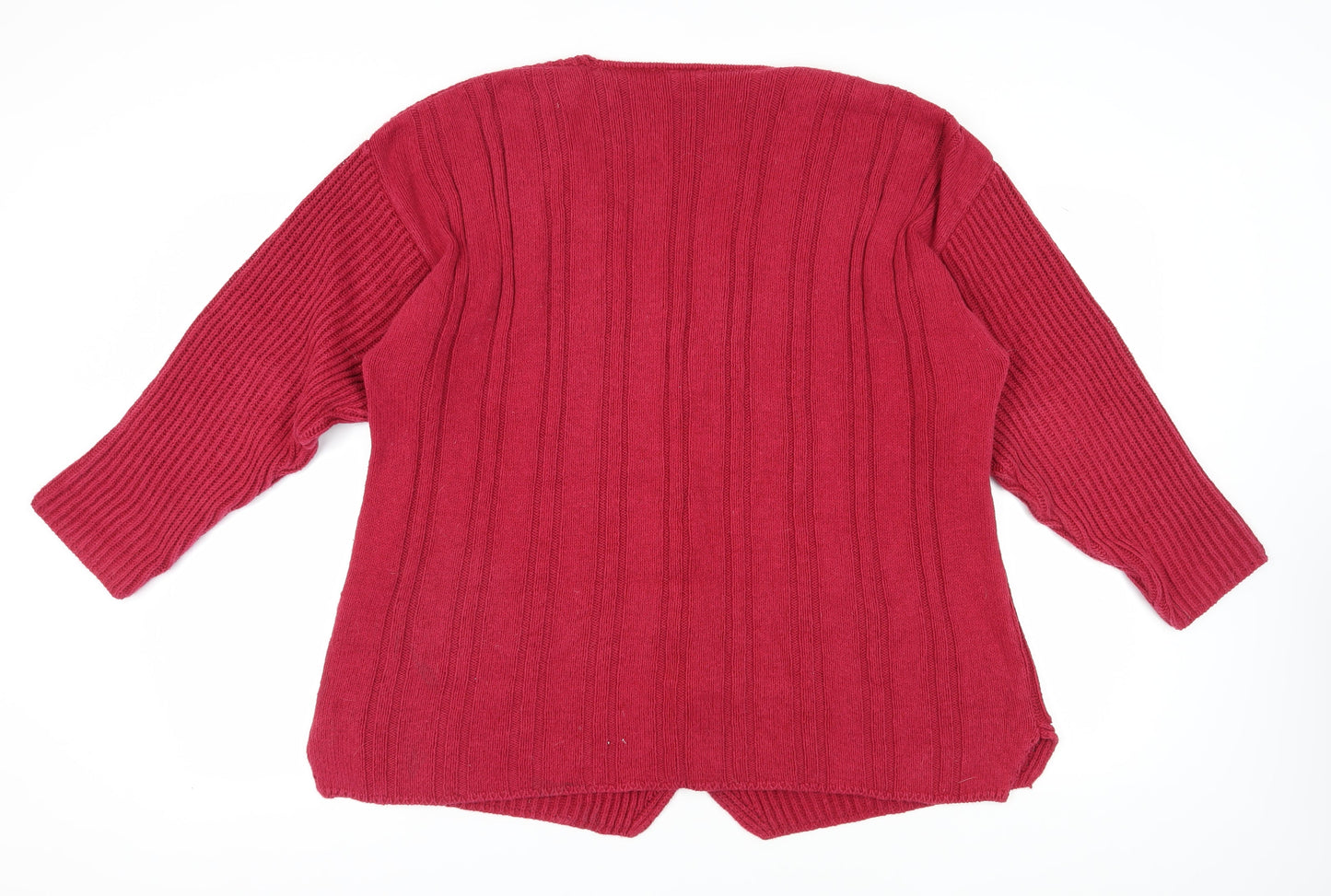 Womens UK Size L NEXT Red Cardigan Jumper