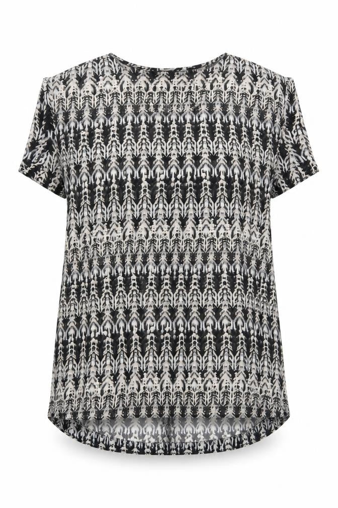 Womens UK Size 8 H&M Black Basic T-Shirt