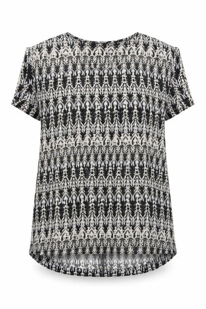 Womens UK Size 8 H&M Black Basic T-Shirt
