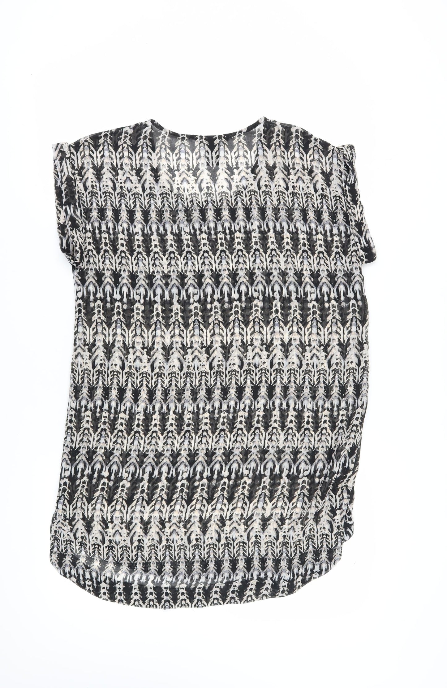 Womens UK Size 8 H&M Black Basic T-Shirt