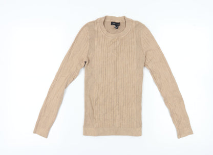 Womens UK Size 12 New Look Beige Pullover Jumper