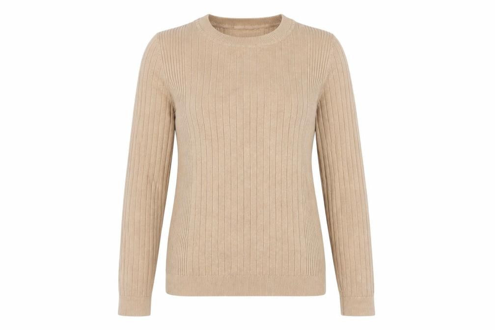 Womens UK Size 12 New Look Beige Pullover Jumper