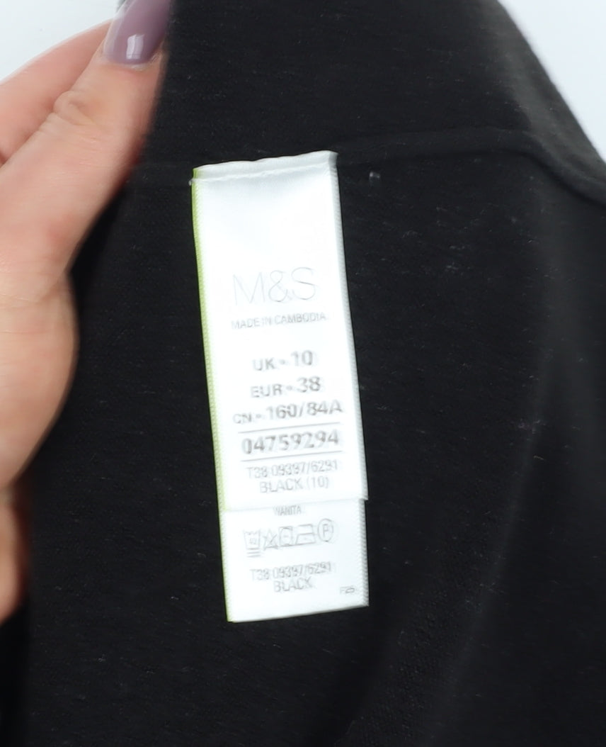Womens UK Size 10 Marks and Spencer Black Pullover Jumper